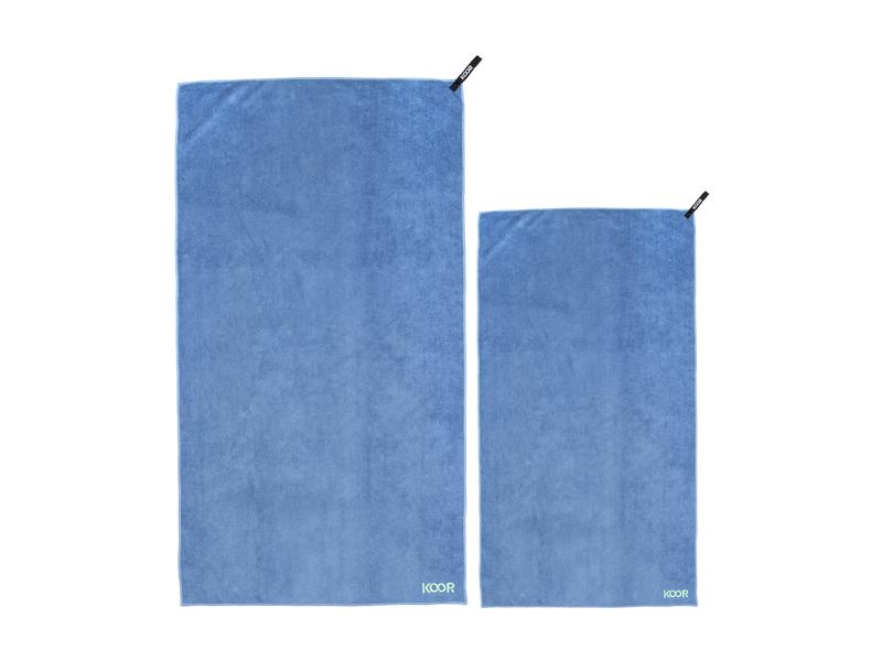 KOOR Handtuch Soft Blu L   XL Duschtuch-Set