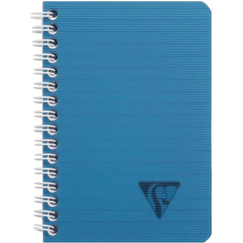 Cahier reliure intégrale Linicolor INTENSIVE 9x14cm 100 pages ligné couverture plastique polypropyène rainuré Couleur aléatoire - Assortis