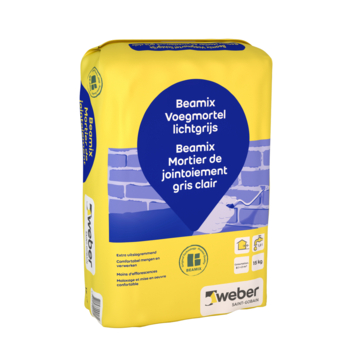 Weber Beamix voegmortel lichtgrijs 15 kg