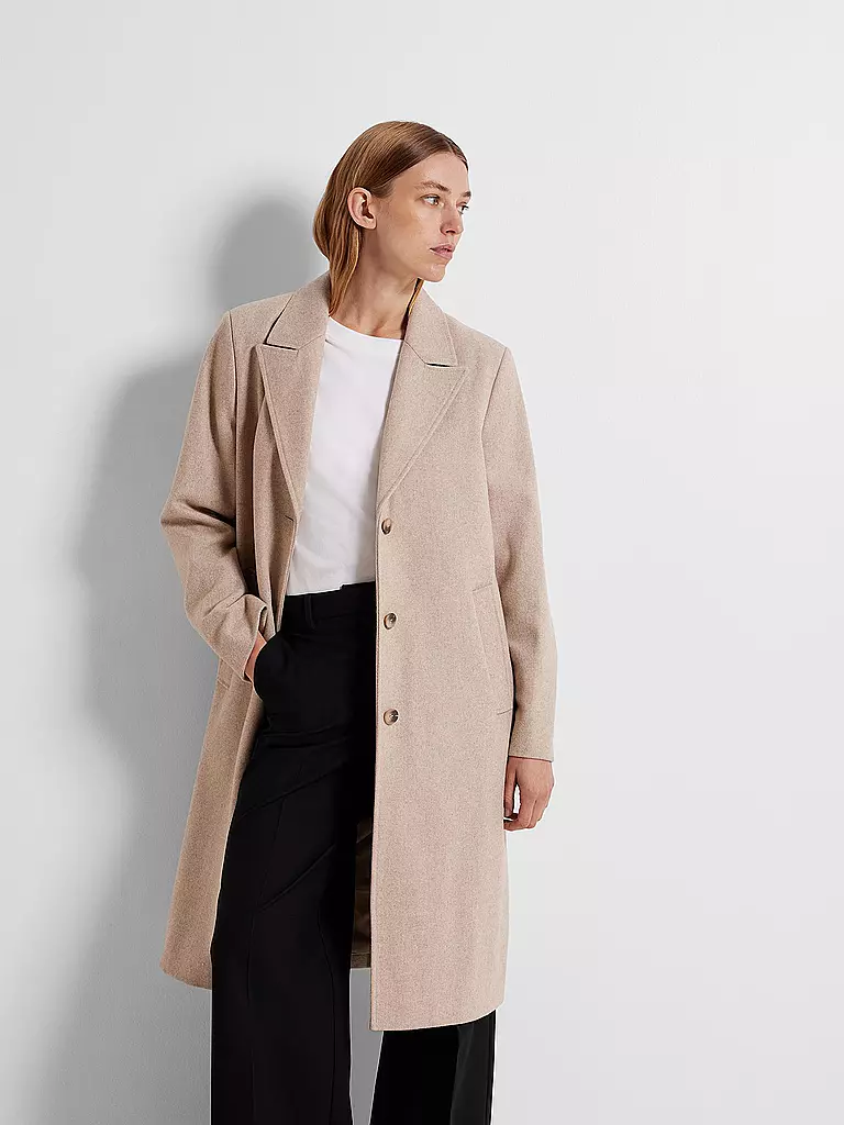 SELECTED FEMME Wollmantel SLFALMA  beige