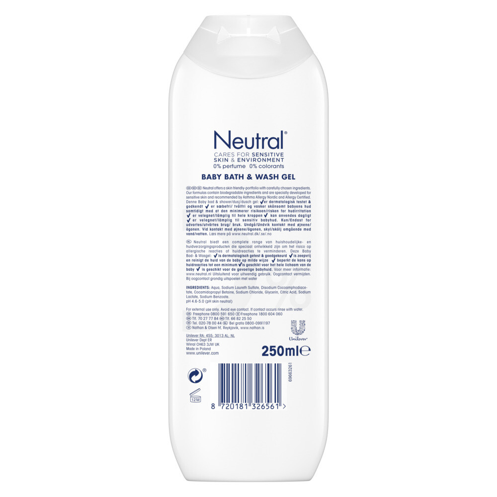 Neutral Baby Bad & Wasgel 0%250 ml