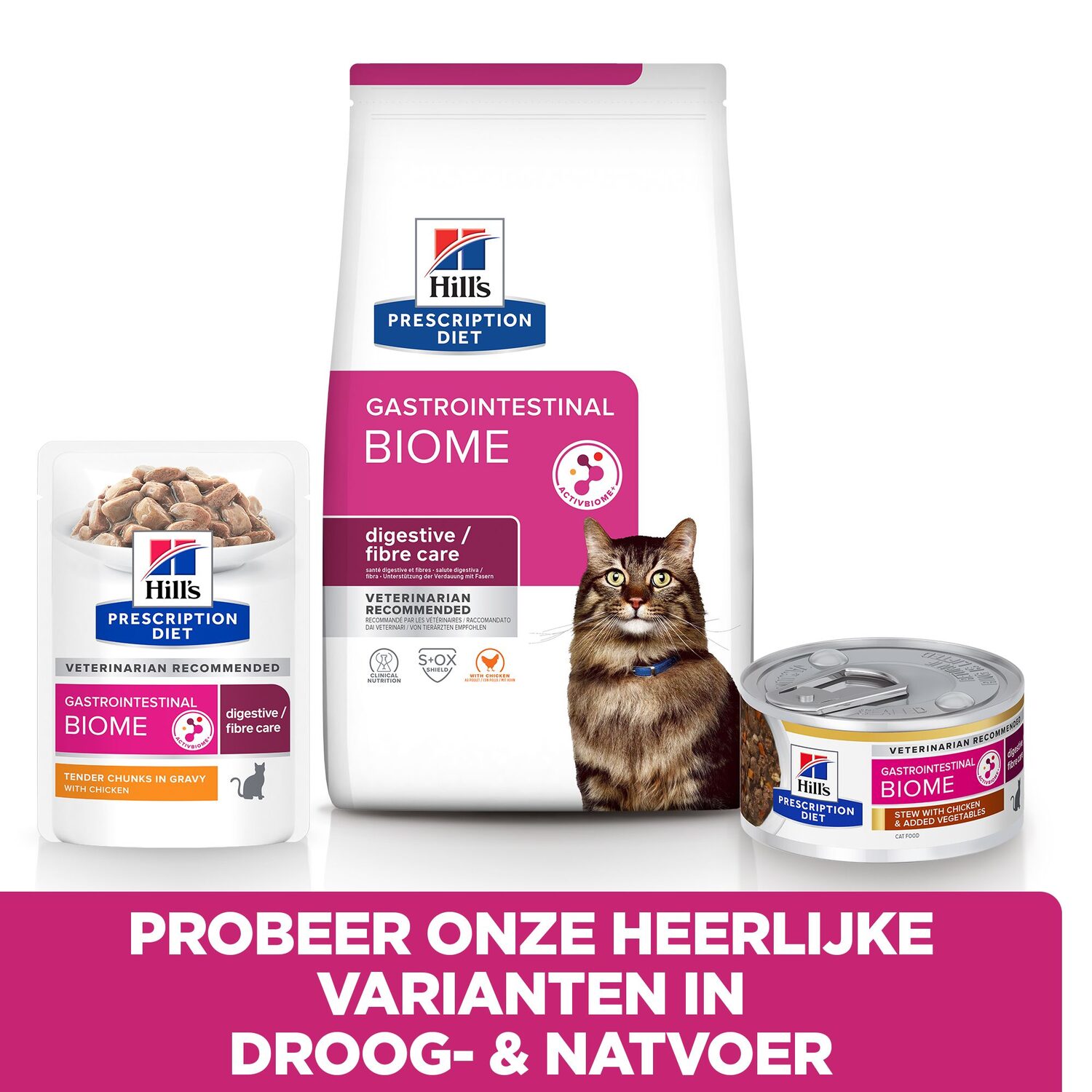 Hill's Prescription Diet - Gastrointestinal Biome - Stoofpotje Kattenvoer