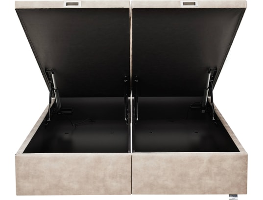 TEMPUR - Sommier 160 x 200 Premium Swift électrique 160x200 velours natur D74