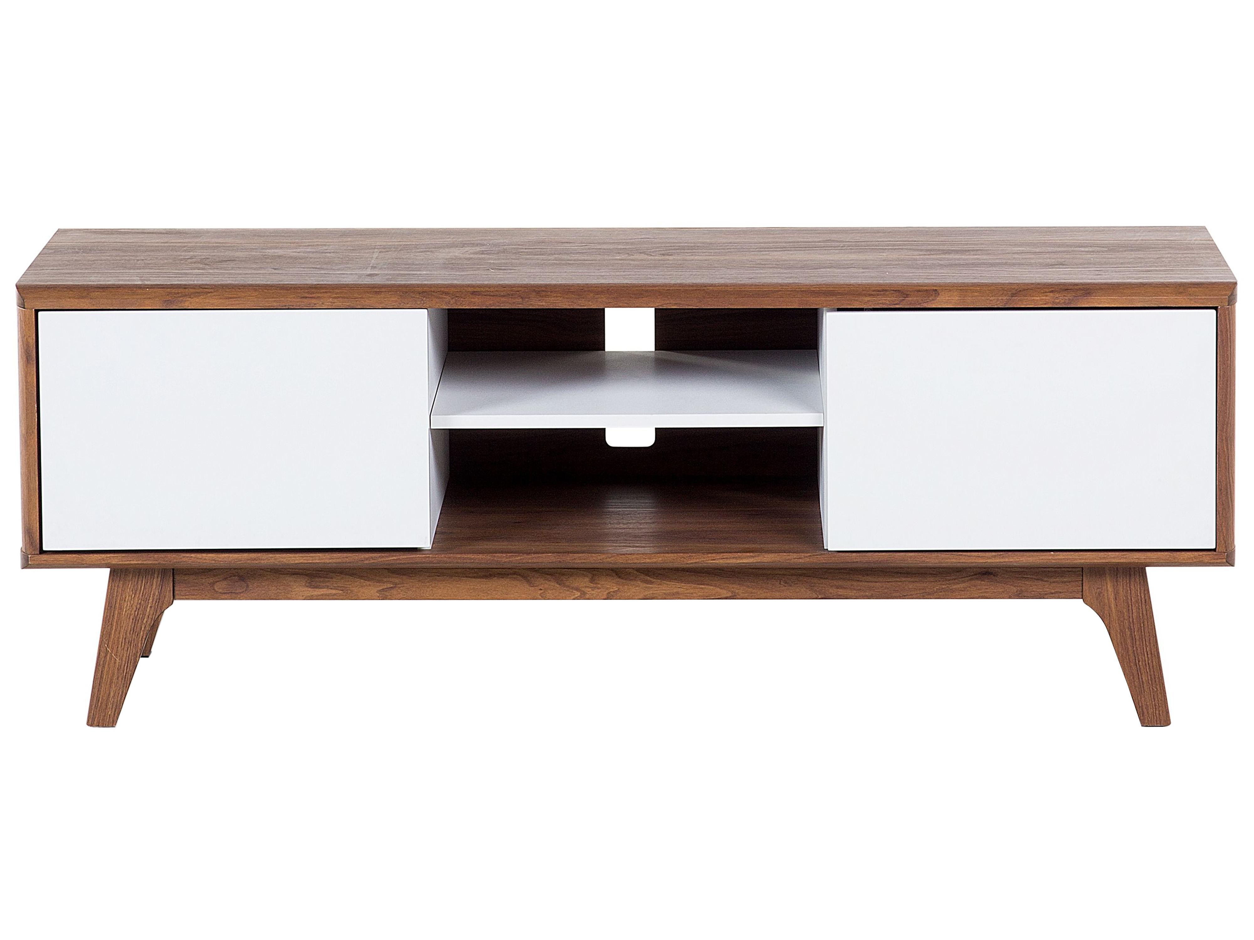 TV-meubel ROCHESTER Bruin/wit