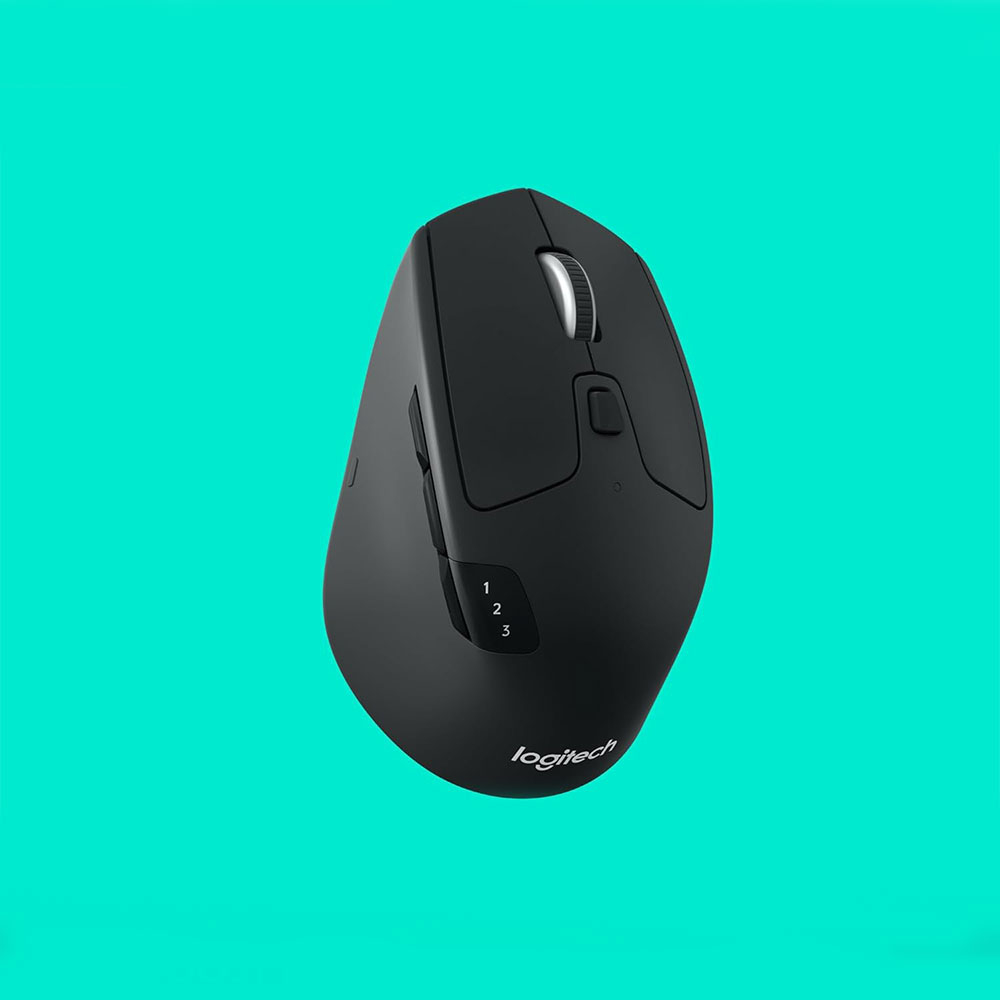 M720 Triathlon Mouse Kabellose Wireless Bluetooth Multi-Device-Maus (910-004791) - Schwarz