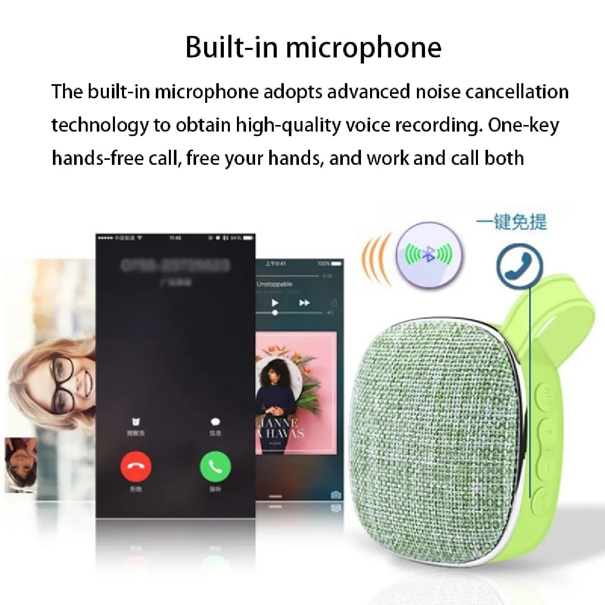 Universal Haut-parleur Bluetooth - Vert