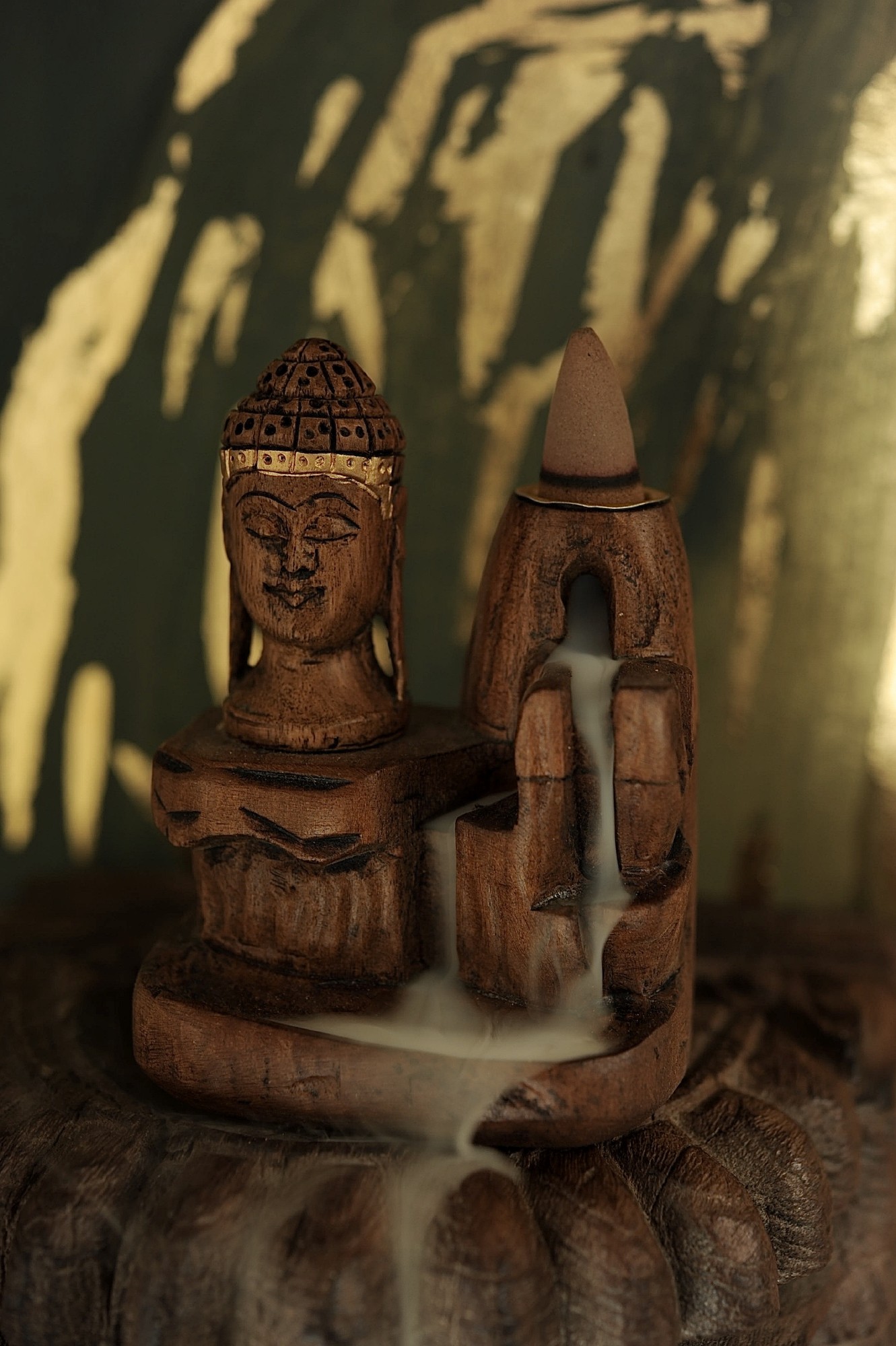 Räucherwasserfall mit Buddha-Kopf, B 7 cm, H 10 cm, T 5 cm günstig bestellen