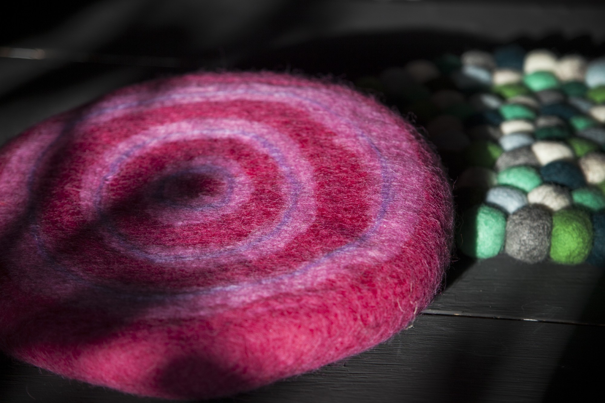 Filz-Untersetzer, pink, Ø24cm günstig bestellen