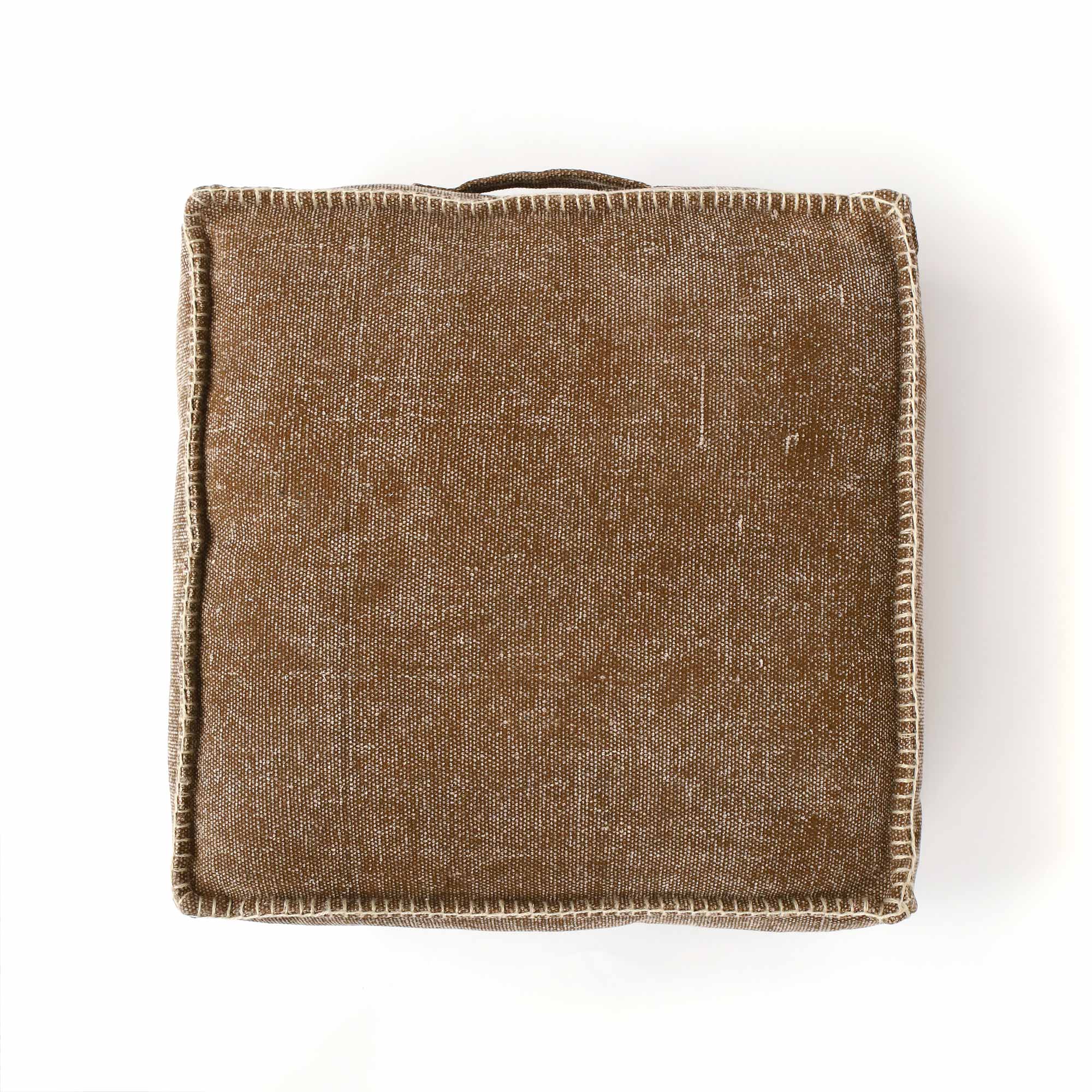 Pouf 'Decen' braun, B 60 cm, L 60 cm, H 20 cm von fischer's lagerhaus
