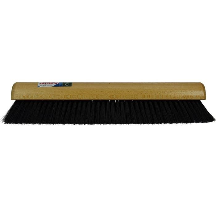 Zachte zaalveger paardenhaar zwart 40 cm - zonder steel (8712448299572)