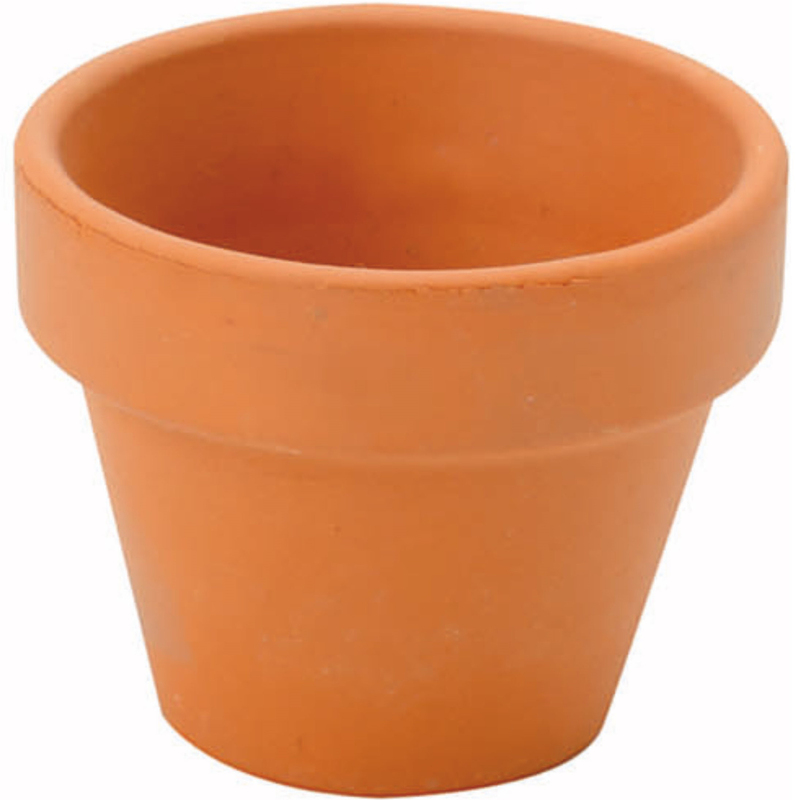 Glorex Tontopf terracotta 4 cm, Set à 10 Stück, terracotta