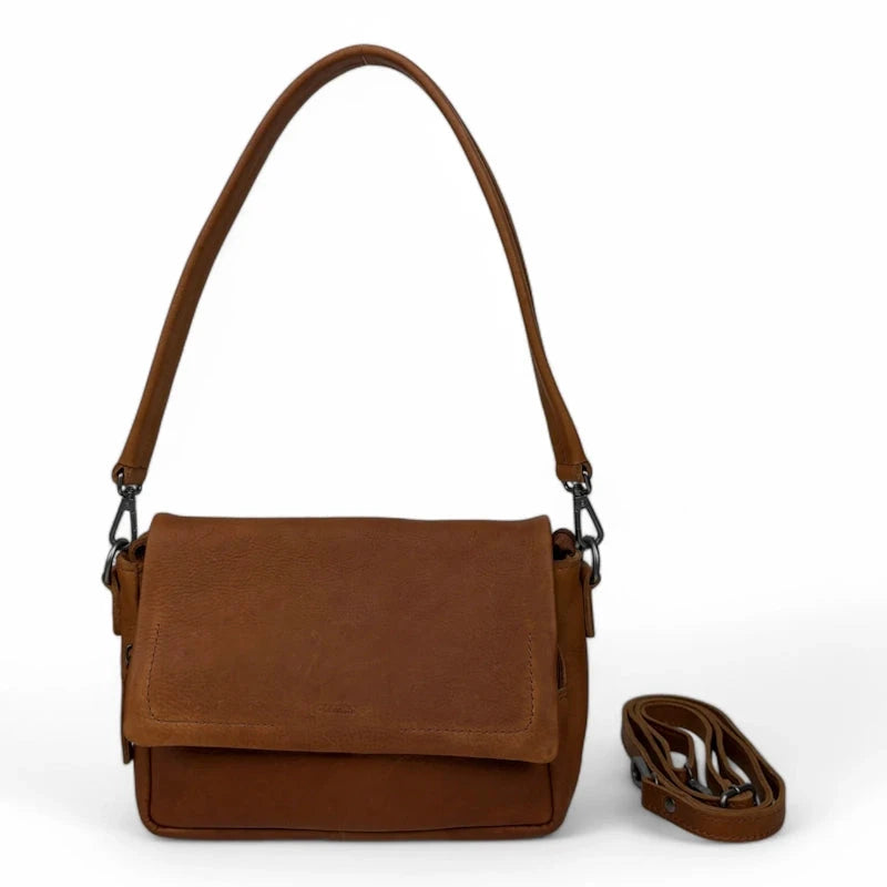 DSTRCT Preston Park Flap Bag Cognac