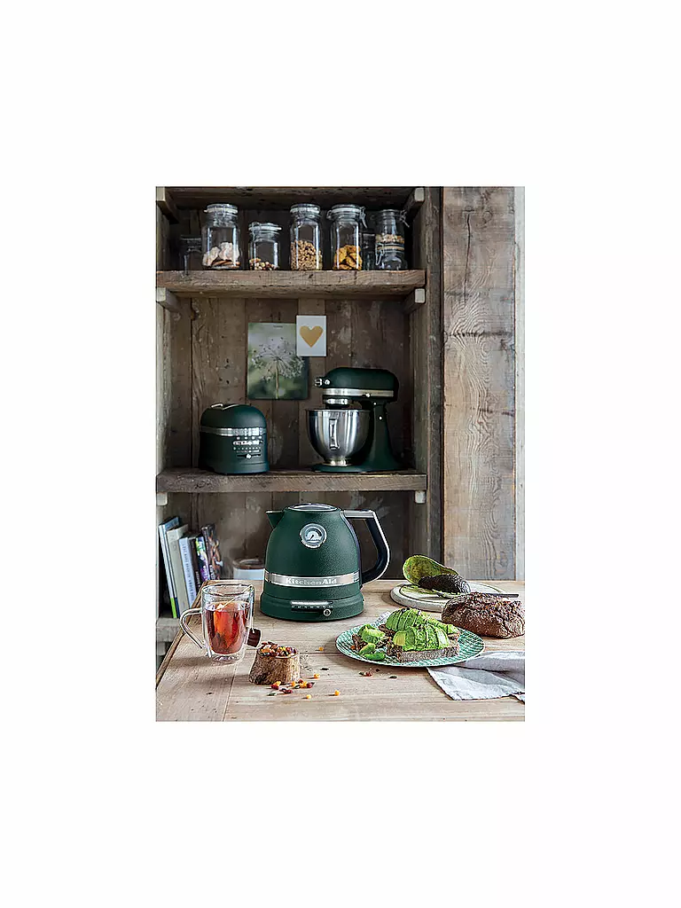 KITCHENAID Wasserkocher Artisan 1,5l 5KEK1522EPP Pepple Palm dunkelgrün
