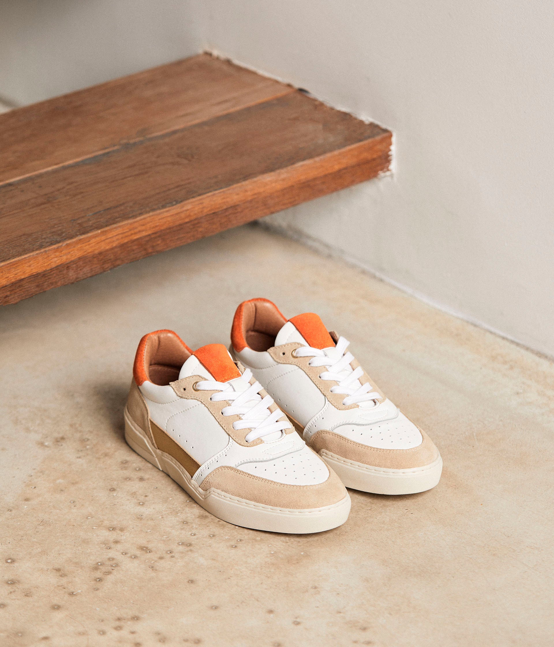 Baskets beige orange Tao