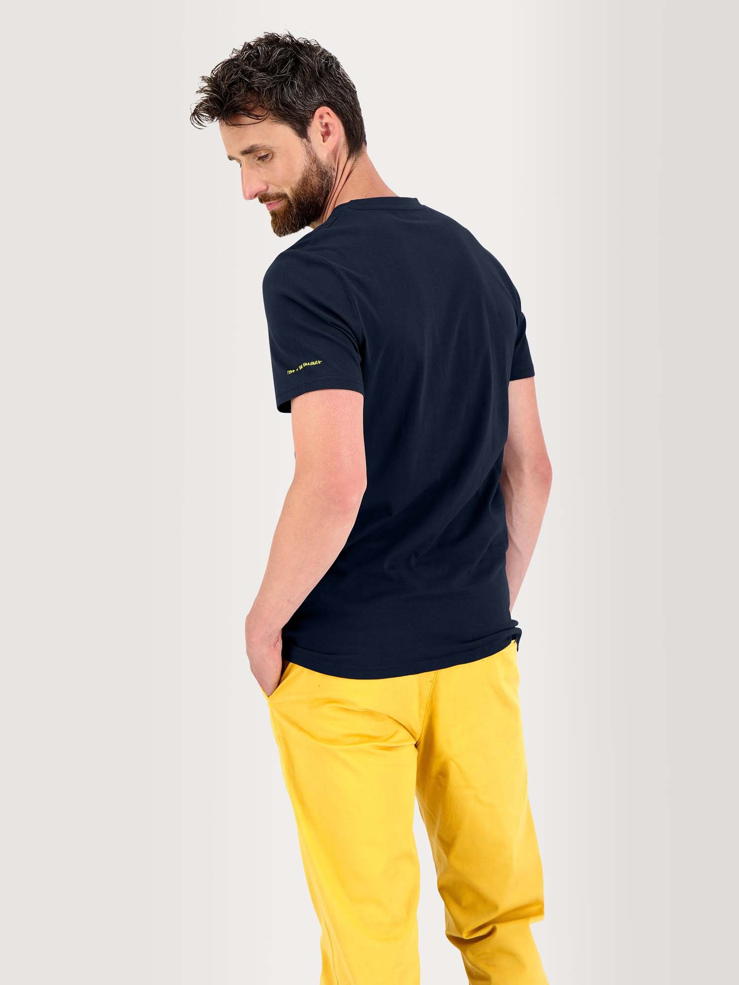 Tee Shirt Homme Manches Courtes Coton Biologique Marine