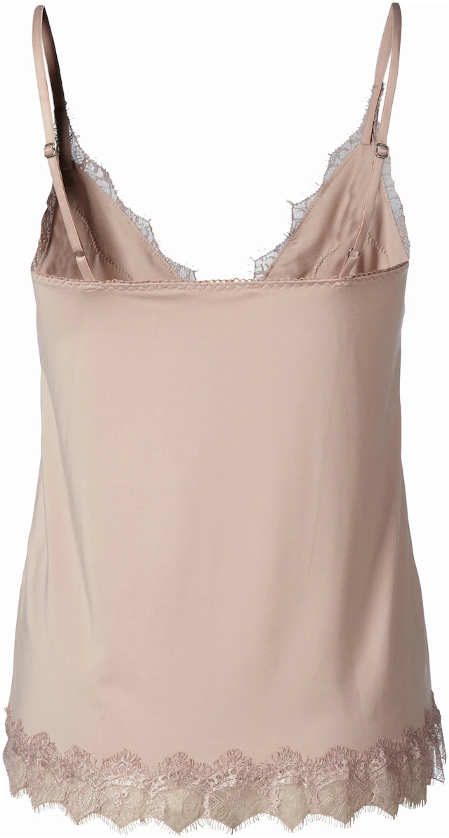 rosemunde Spaghettitop »Billie Strap Top« Vintage-Spitzenbesatz an Ausschnitt und Saum, feminin