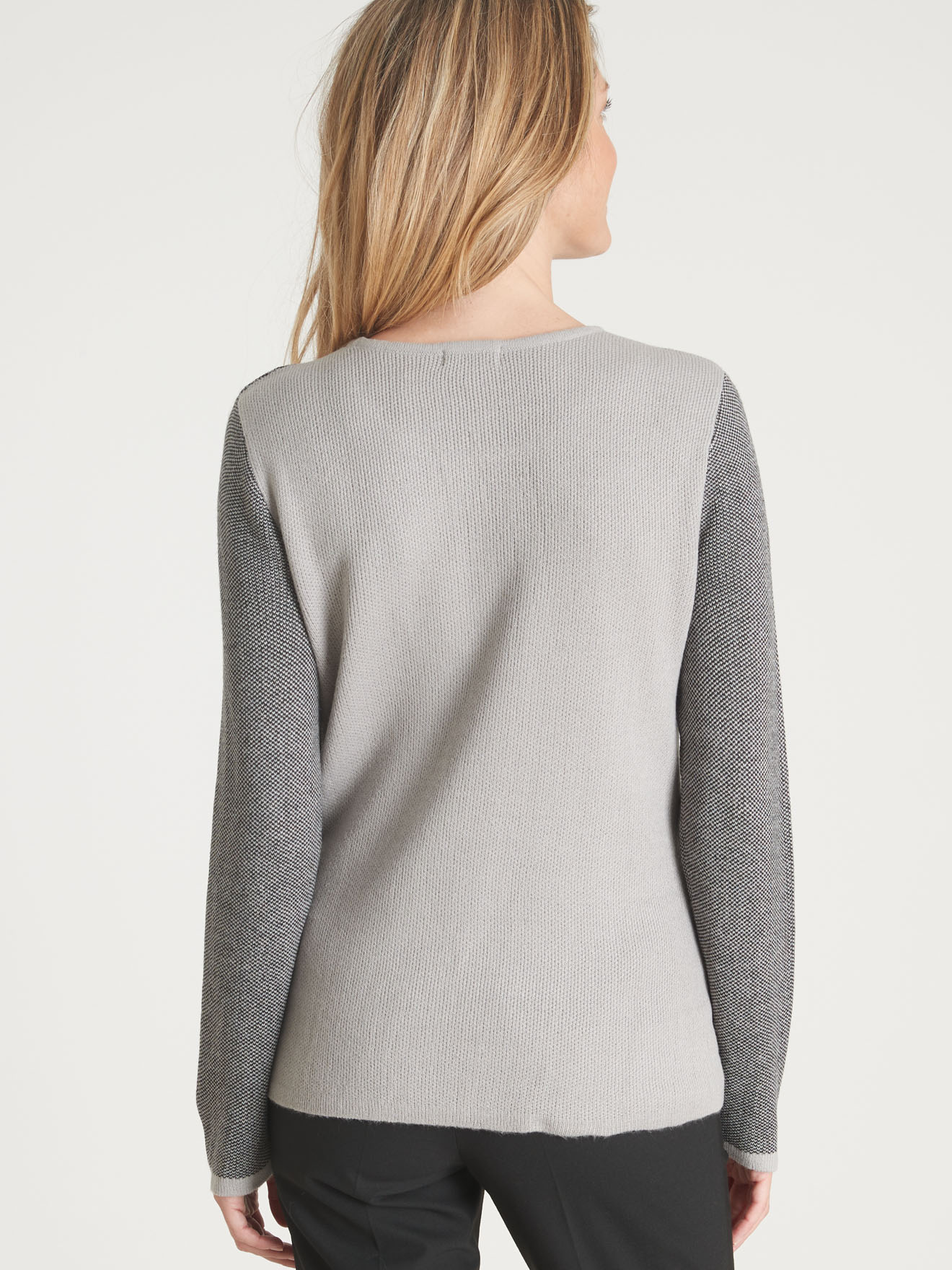 Pull motif jacquard fantaisie