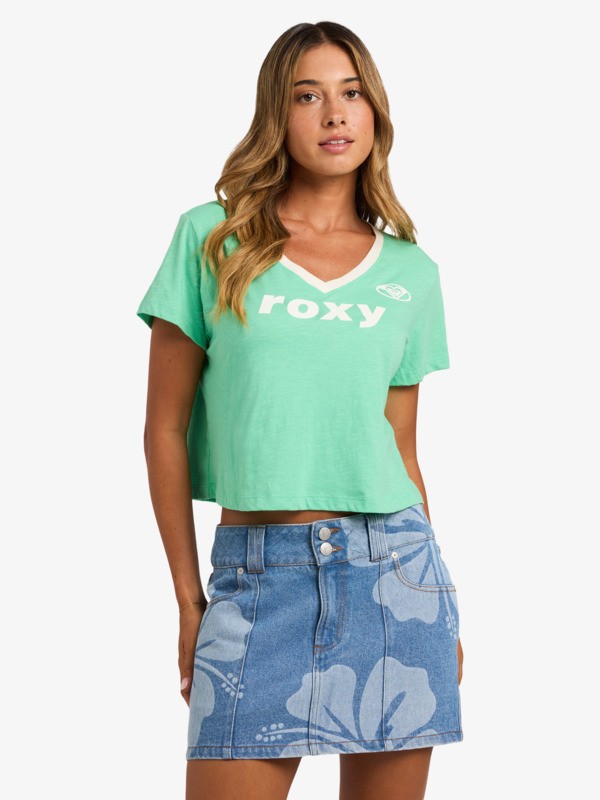 Always Lucky T-shirt court Vert Femme
