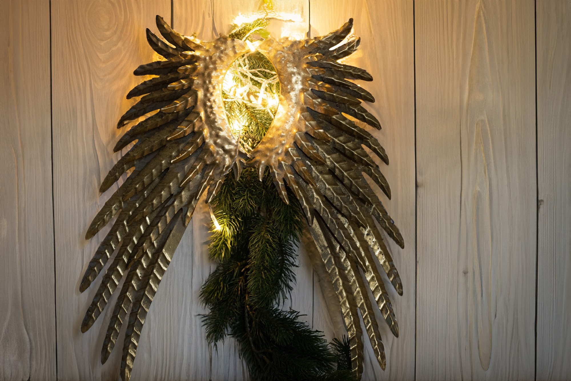 Wandschmuck 'Galatea', gold, H 58,5 cm, B 44 cm, L 5 cm von fischer's lagerhaus
