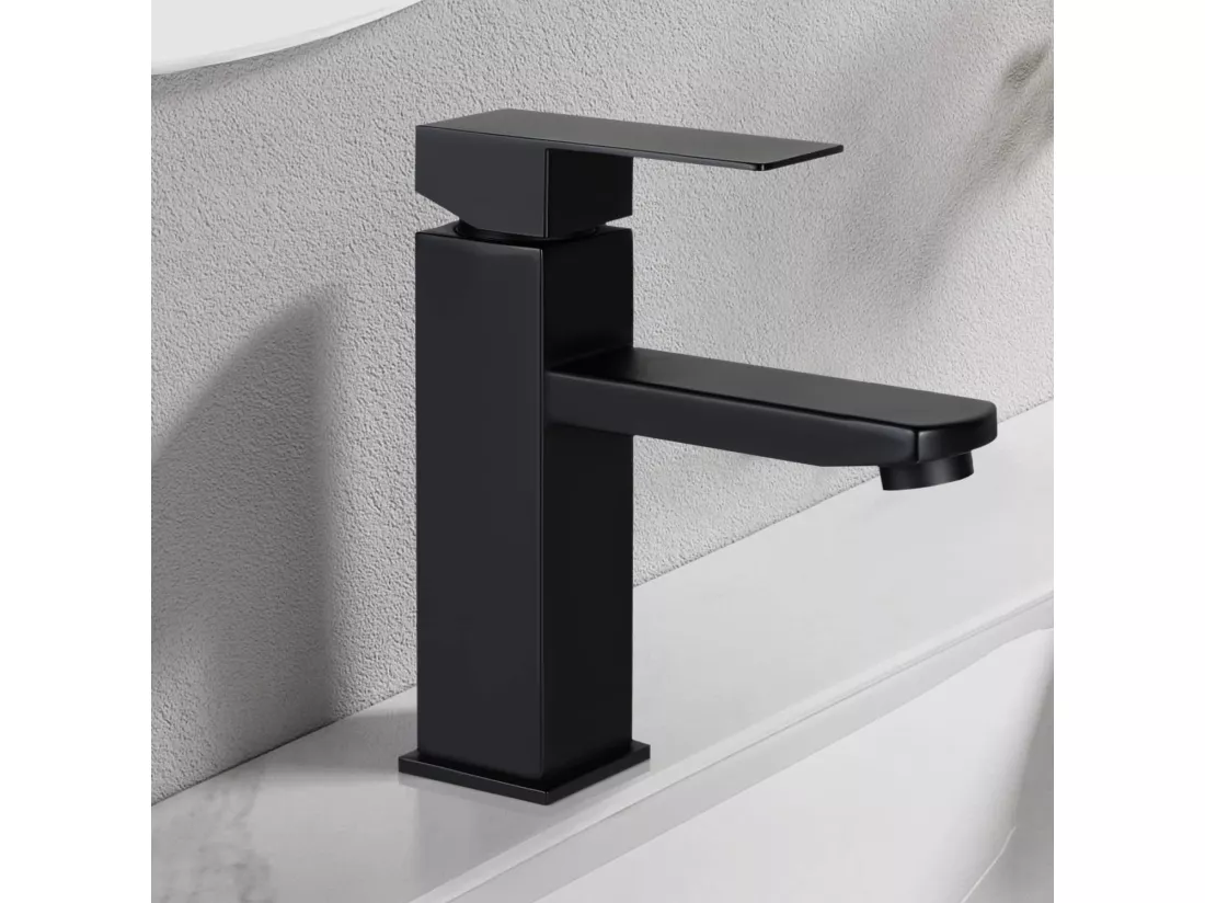 NETTLIFE robinet d'évier robinet chaud/froid robinet haute pression en acier inoxydable