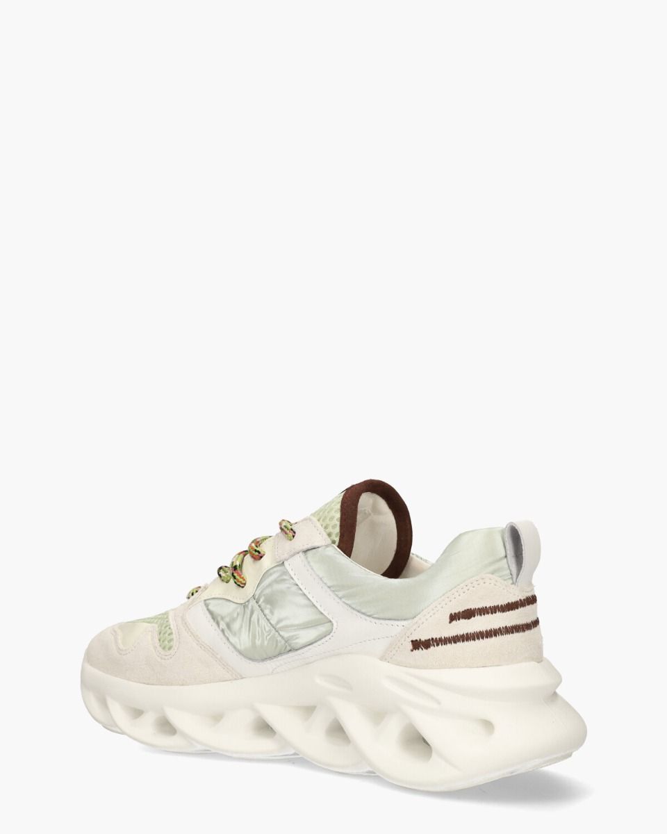 B.L.A.H. Cassandra Off-White/Mintgroen Damessneakers