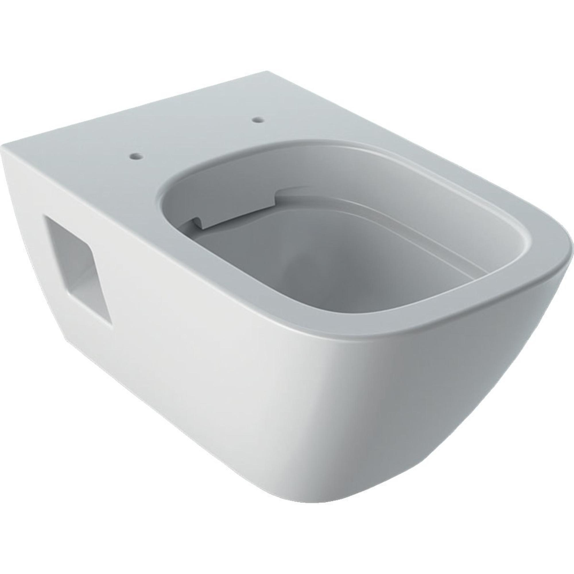 Geberit Renova Plan hangend randloos toilet met KeraTect en verborgen bevestiging wit glans