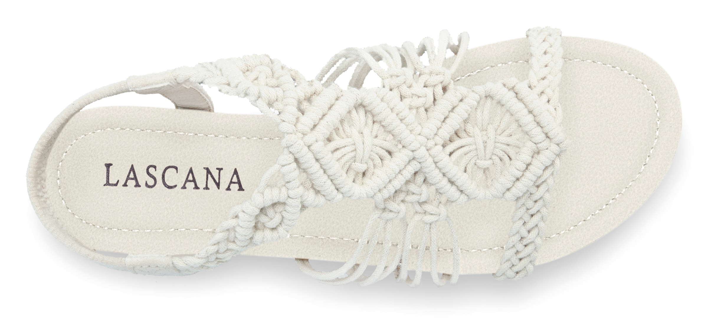 LASCANA Sandale »Sommerschuh«  Sandalette, Sommerschuh mit elastischem Riemchen VEGAN