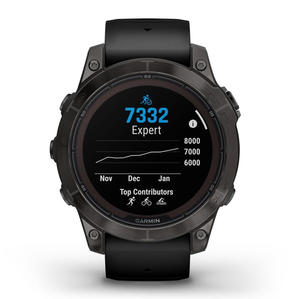 Montre cardio GPS GARMIN FENIX 7 PRO SAPPHIRE SOLAR SAPPHIRE SOLAR/CARBON GREY DLC/TITANE BLACK
