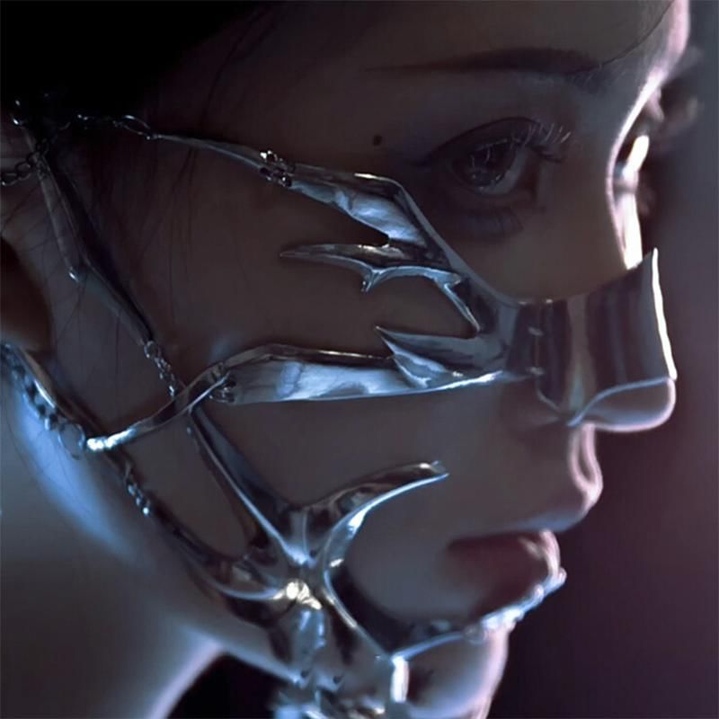 Lilafey - Metallic gezichtsmasker