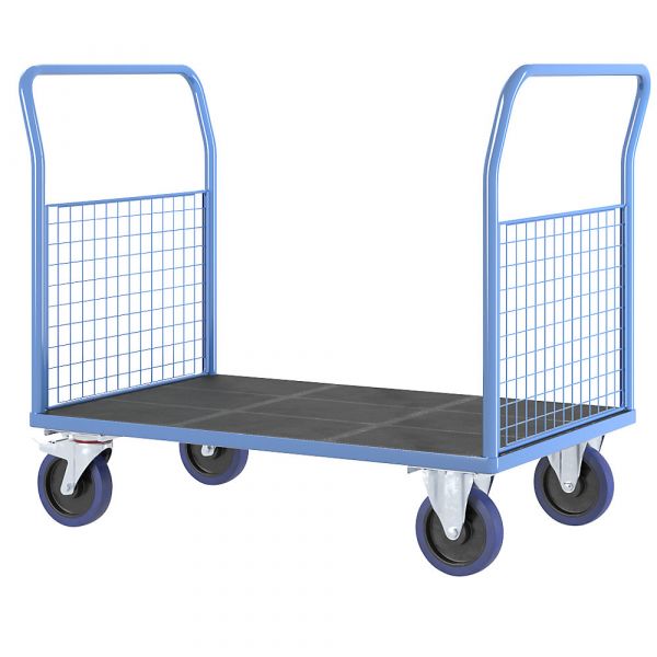 Eurokraftpro Carro de Plataforma Grades, Cxl Das Superfícies de Carga 1150 X 800 mm, Completamente Elástico Azul Claro Ral 5012 - M16873226-693400