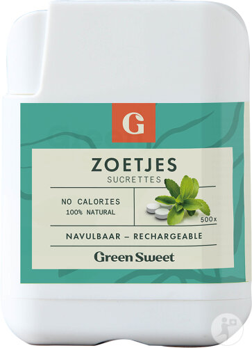 Green Sweet Distributeur De Sucrettes Stevia 500 Pièces