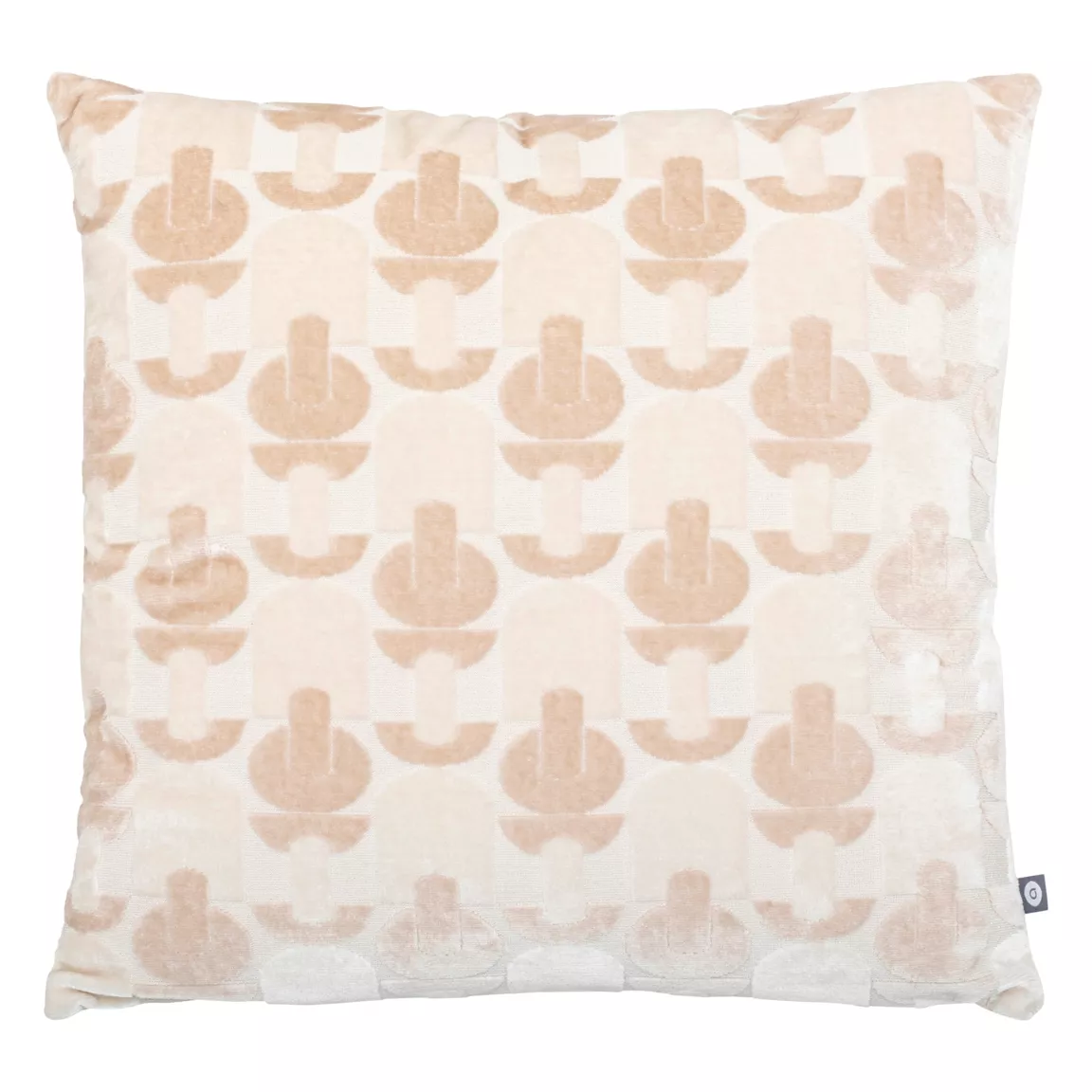 Coussin carré velours (40 x 40 cm) Luna Ecru