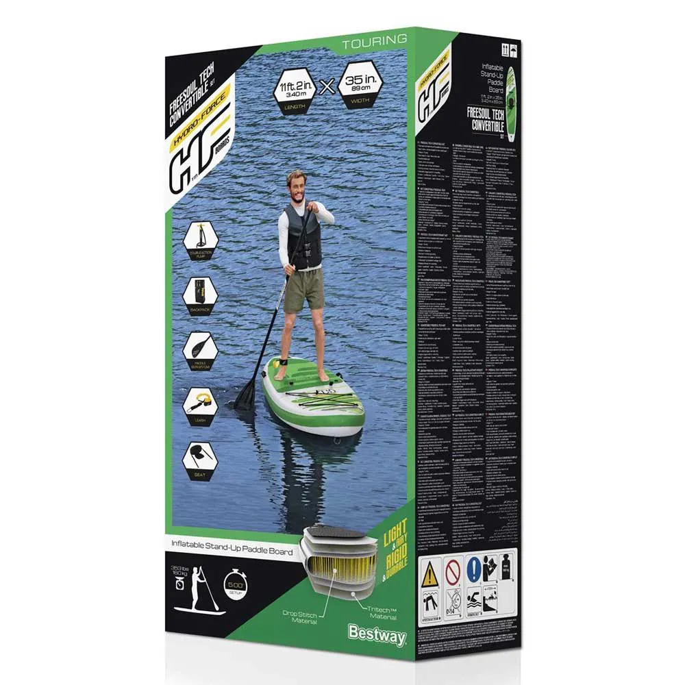 Bestway Hydro-Force Freesoul Tech 11´0´´ Aufblasbares Paddle-Surf-Set