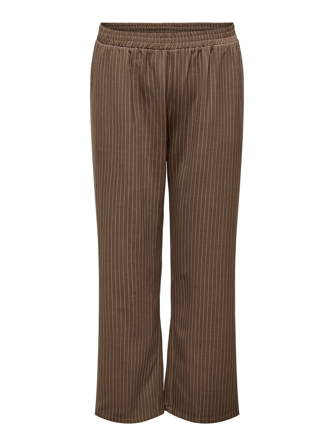 CARPINNY Hohe Taille Normal geschnitten Hose Black Coffee