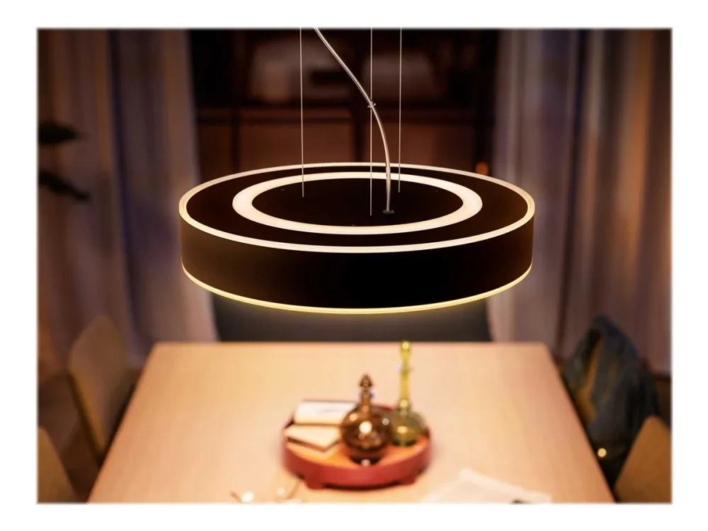Philips Hue White ambiance Enrave - Vedhængslampe - LED - 33.5 W - klasse F - varmt til køligt hvidt lys - 2200-6500 K - sort