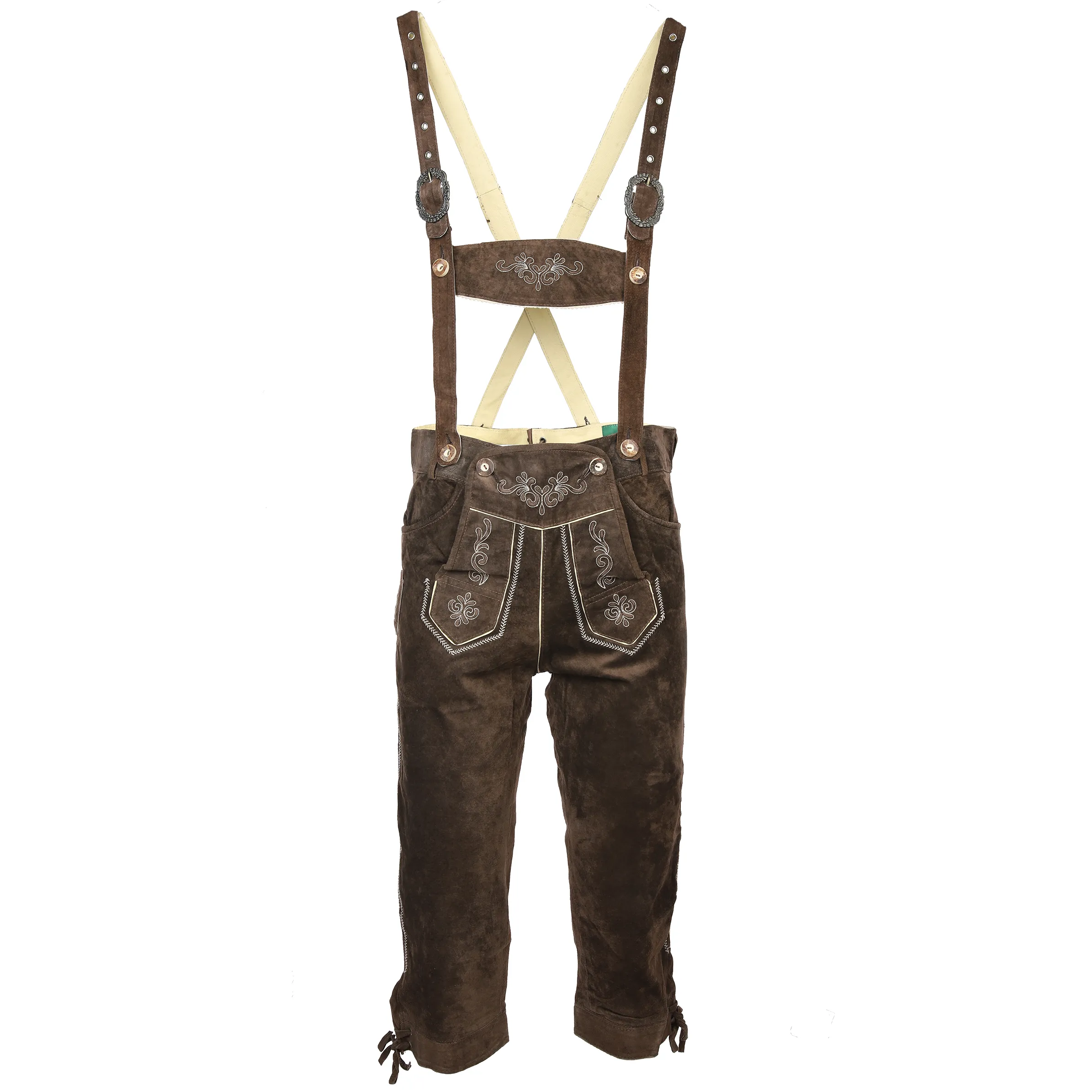 Herren Trachtenhose 3/4 lang in Echtleder
