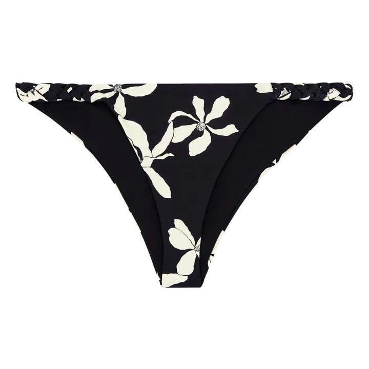 Khaven Bas de Maillot Mila Imprimé Vintage | Noir