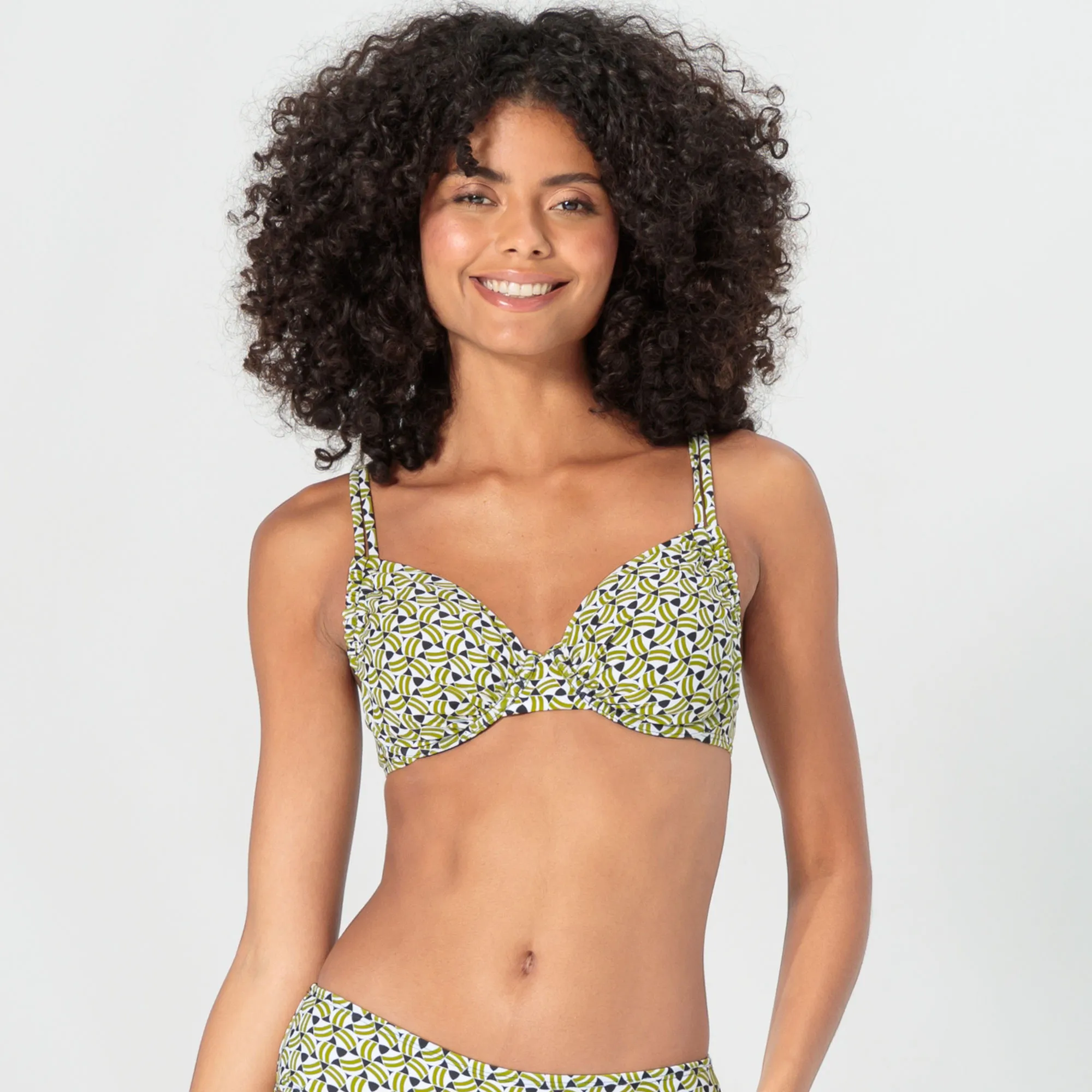 Damen-Bikini-Oberteil mit Trend-Muster