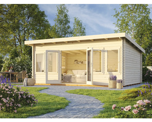 Tuinhuis Palmako Lisa, 19,4 m² inclusief vloer, 578 x 447 cm, natuurlijke afwerking