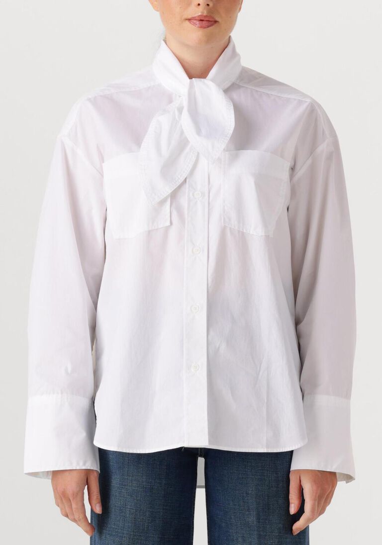 witte closed blouses scarff shirt