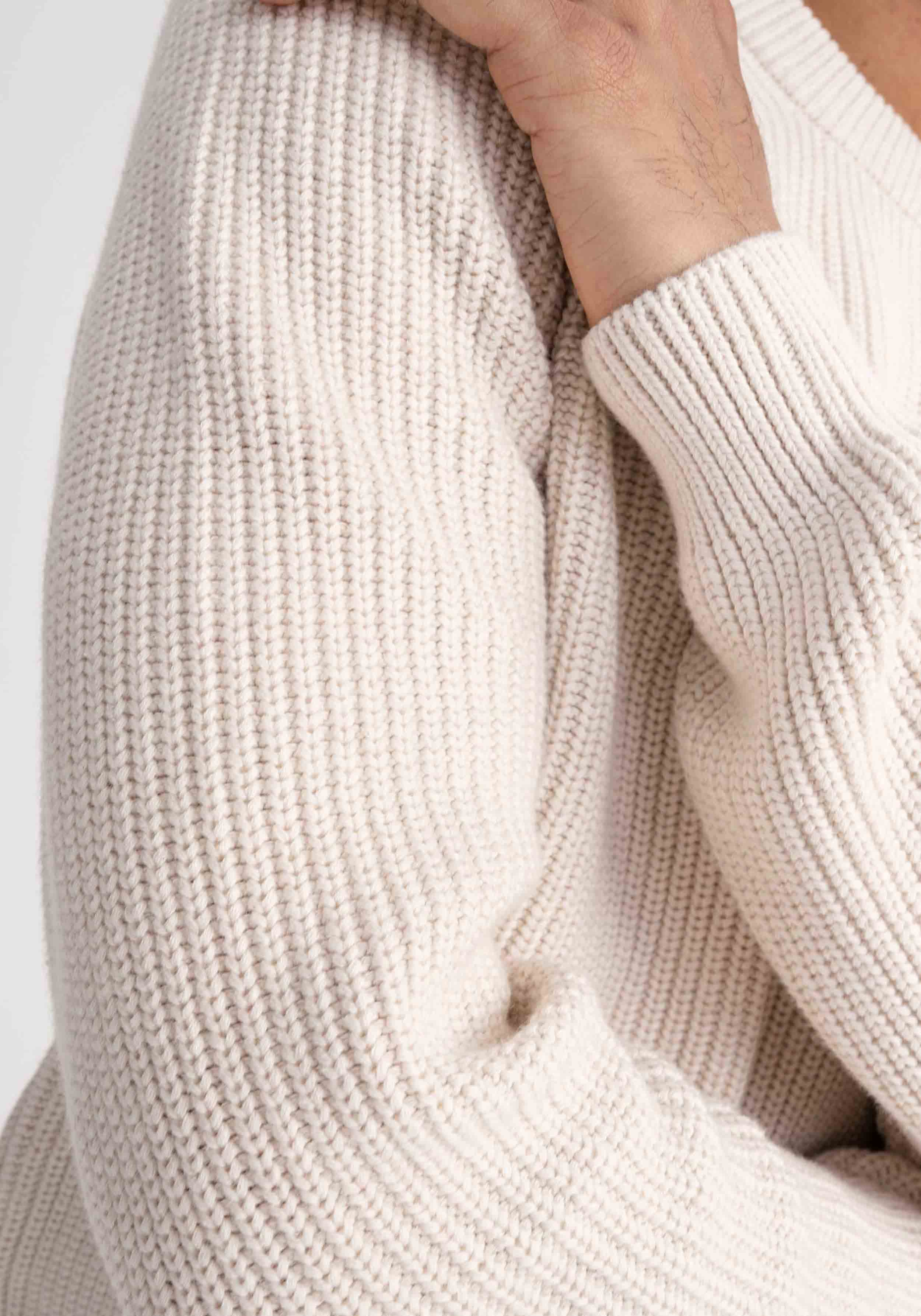Mela Strickpullover Ravi Cream Melange
