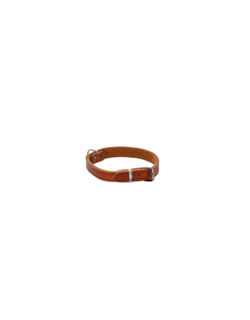 Adori Halsband Vetleder Met Print Cognac - Hondenhalsband