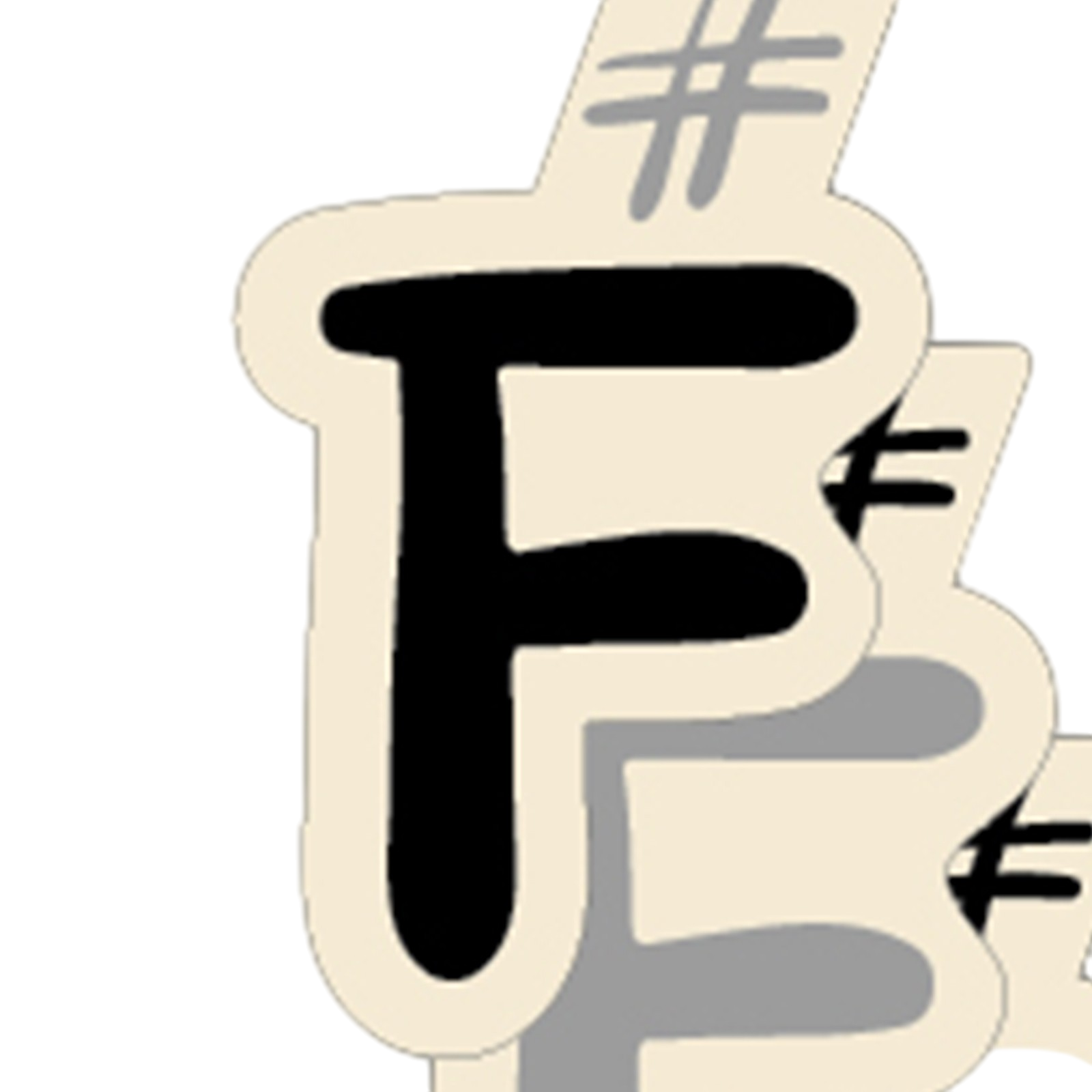 Buchstaben gross F