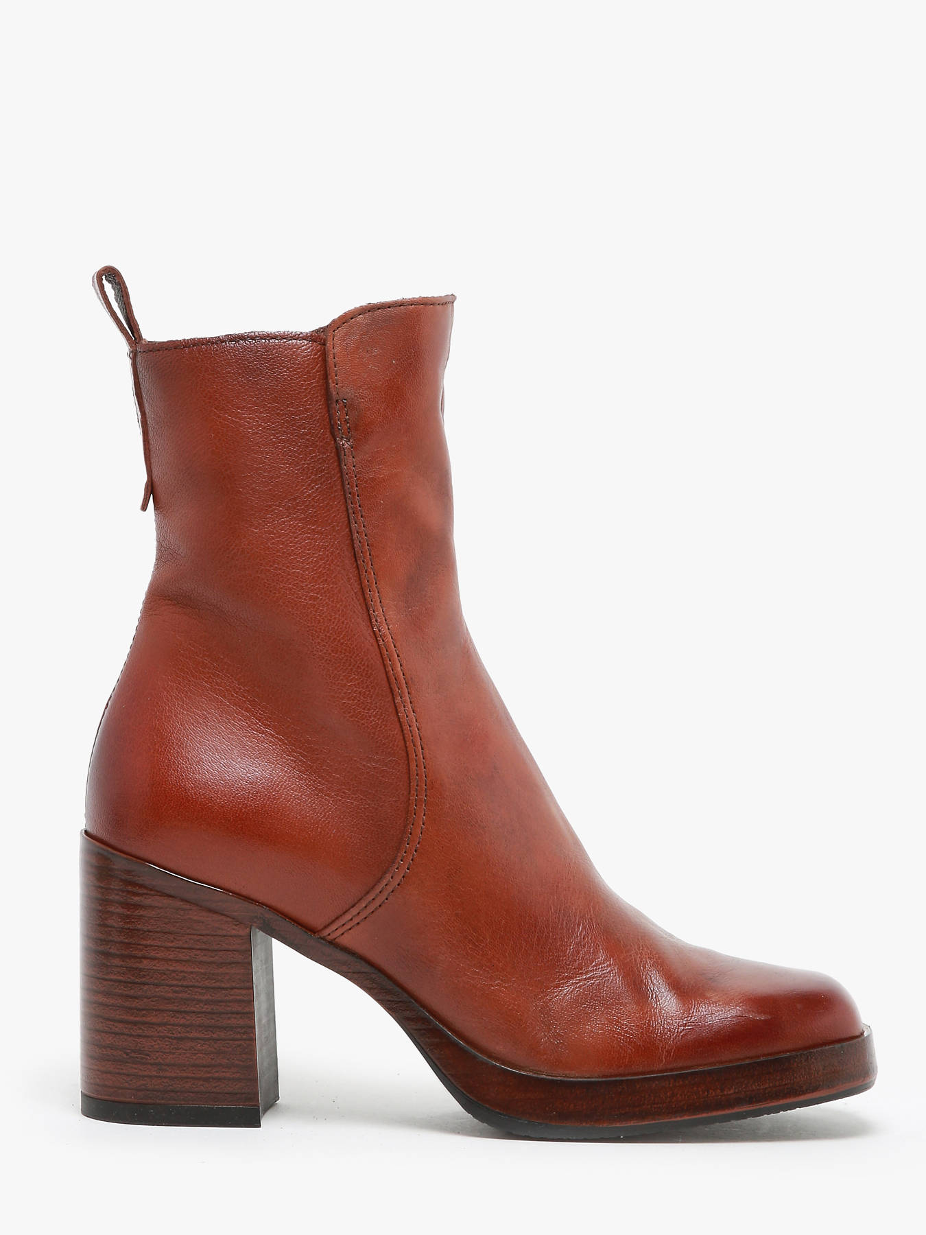 Bottines  talon en cuir MJUS