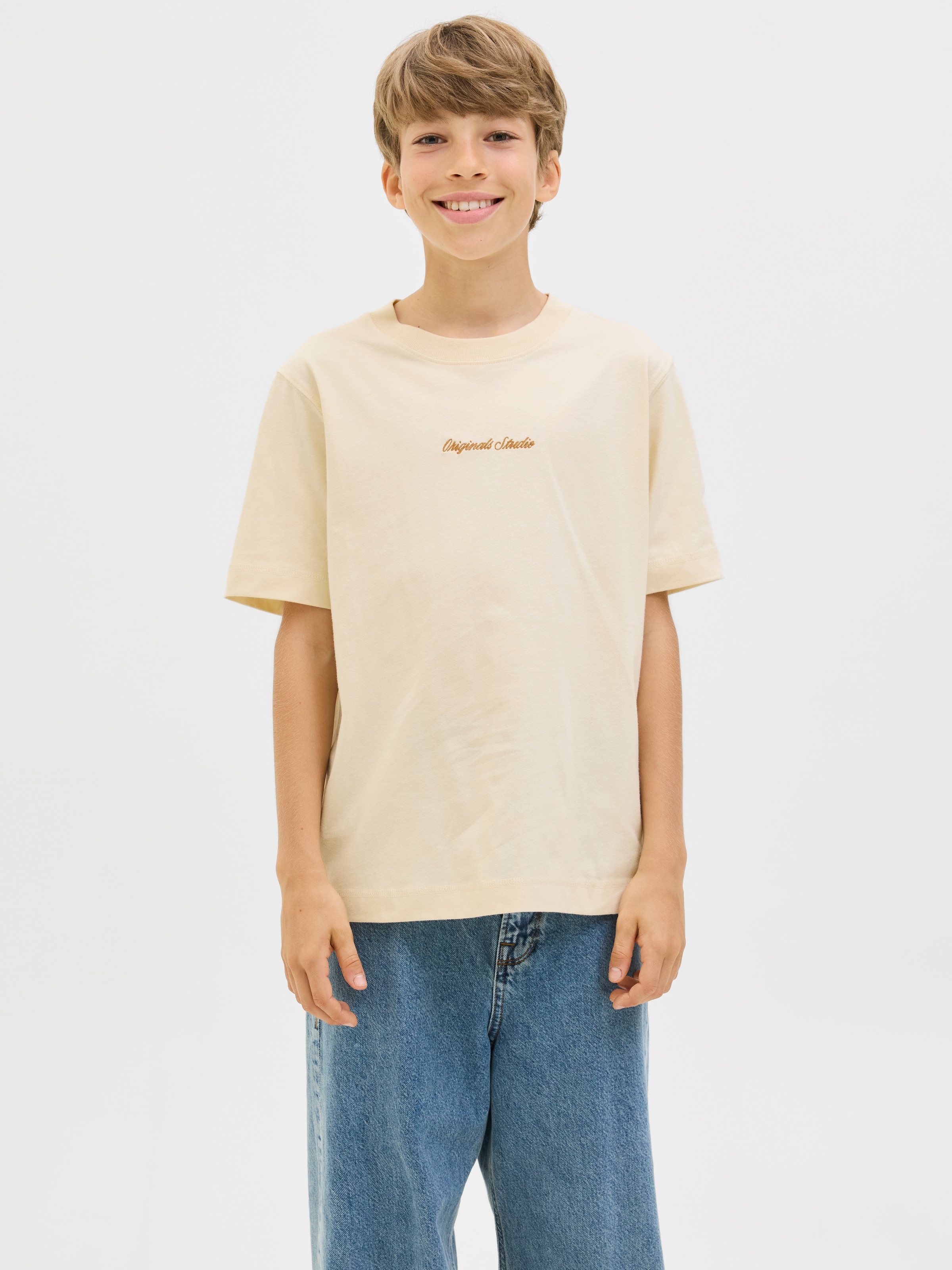 Jack & Jones Junior T-Shirt »JORNORREBRO EMB TEE SS CN NOOS JNR«