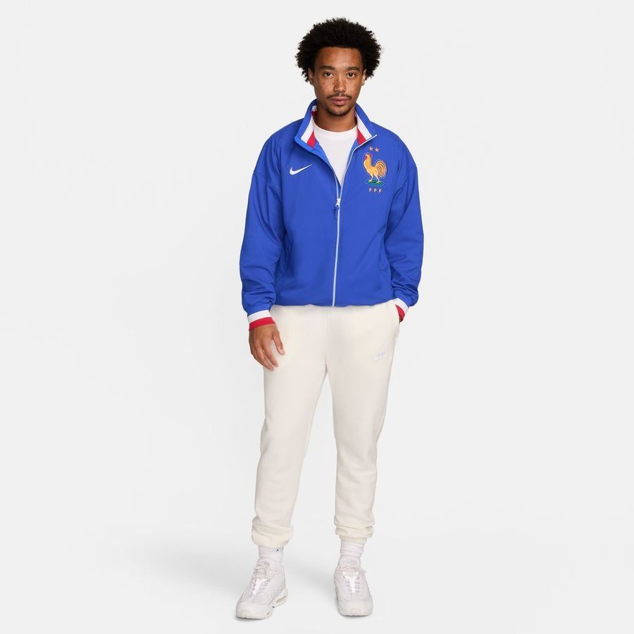 France Veste d'Entraînement Dri-FIT Strike Anthem - Bleu/Blanc