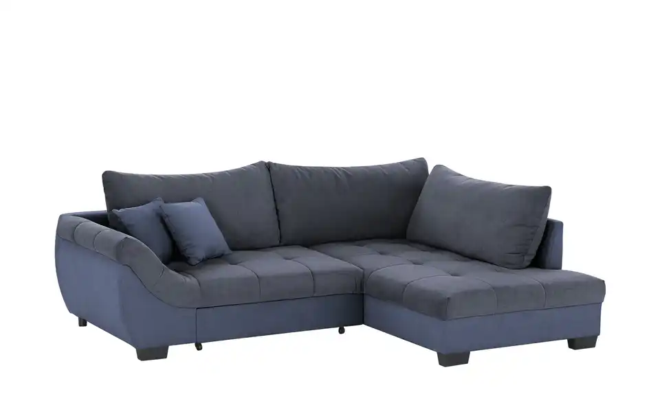 Ecksofa Krissy Dunkelblau, Marineblau rechts