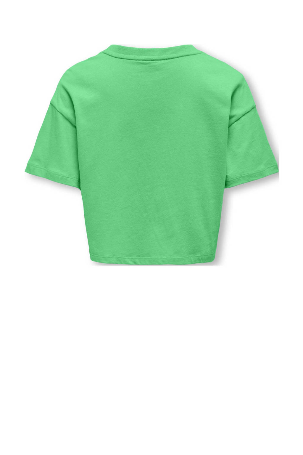 ONLY T-shirt KOGVILLA met tekst felgroen