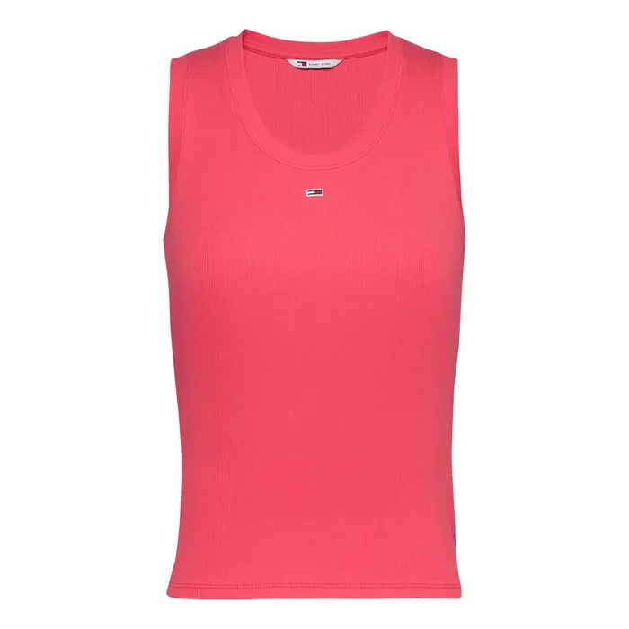 Tommy Hilfiger Essential Ribbed Flag Embroidery Slim Tanktop Dames