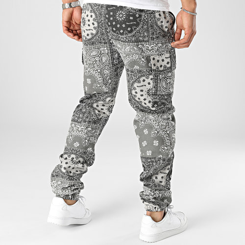 Pantalon Cargo M23324CPA Gris Anthracite Gris Bandana